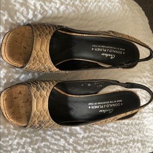 Donald J Pliner Leather Hi Heel Sandals